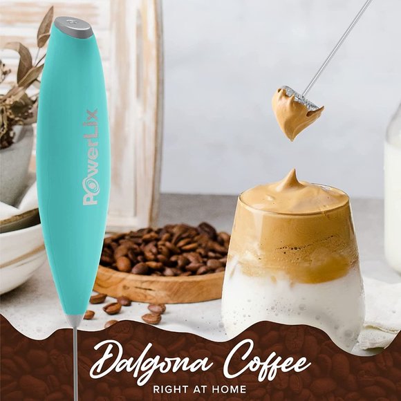 New Handheld Electric Milk Frother Blue - Picture 2 of 7